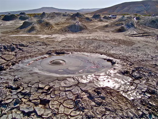 Mud landscape in Azerbaijan