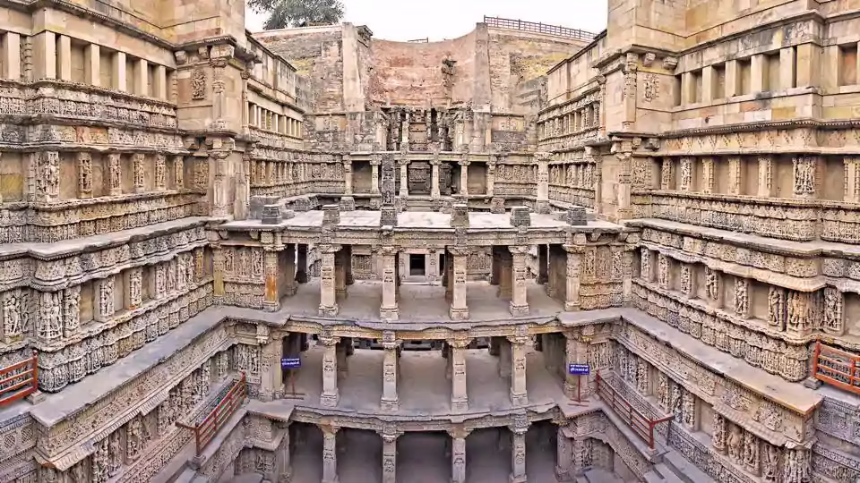 Ornate stepwell in India