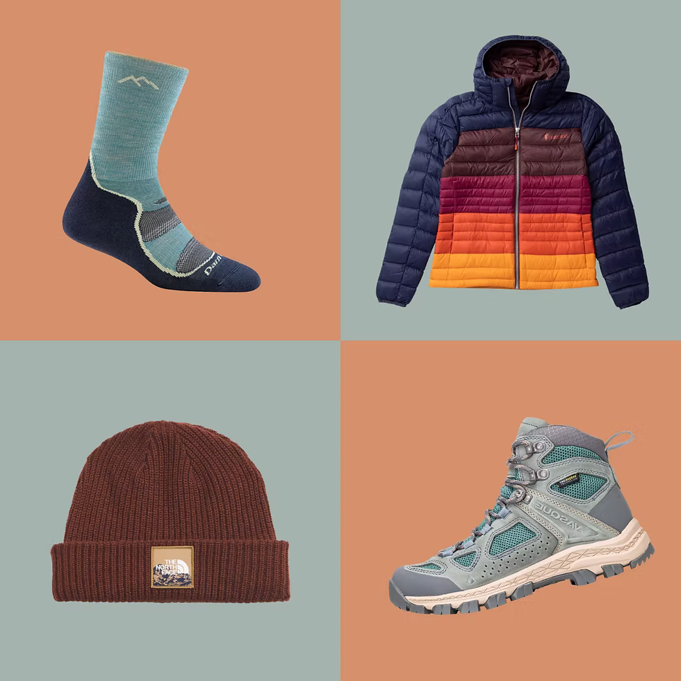 Fall gear guide with outdoor clothing.
