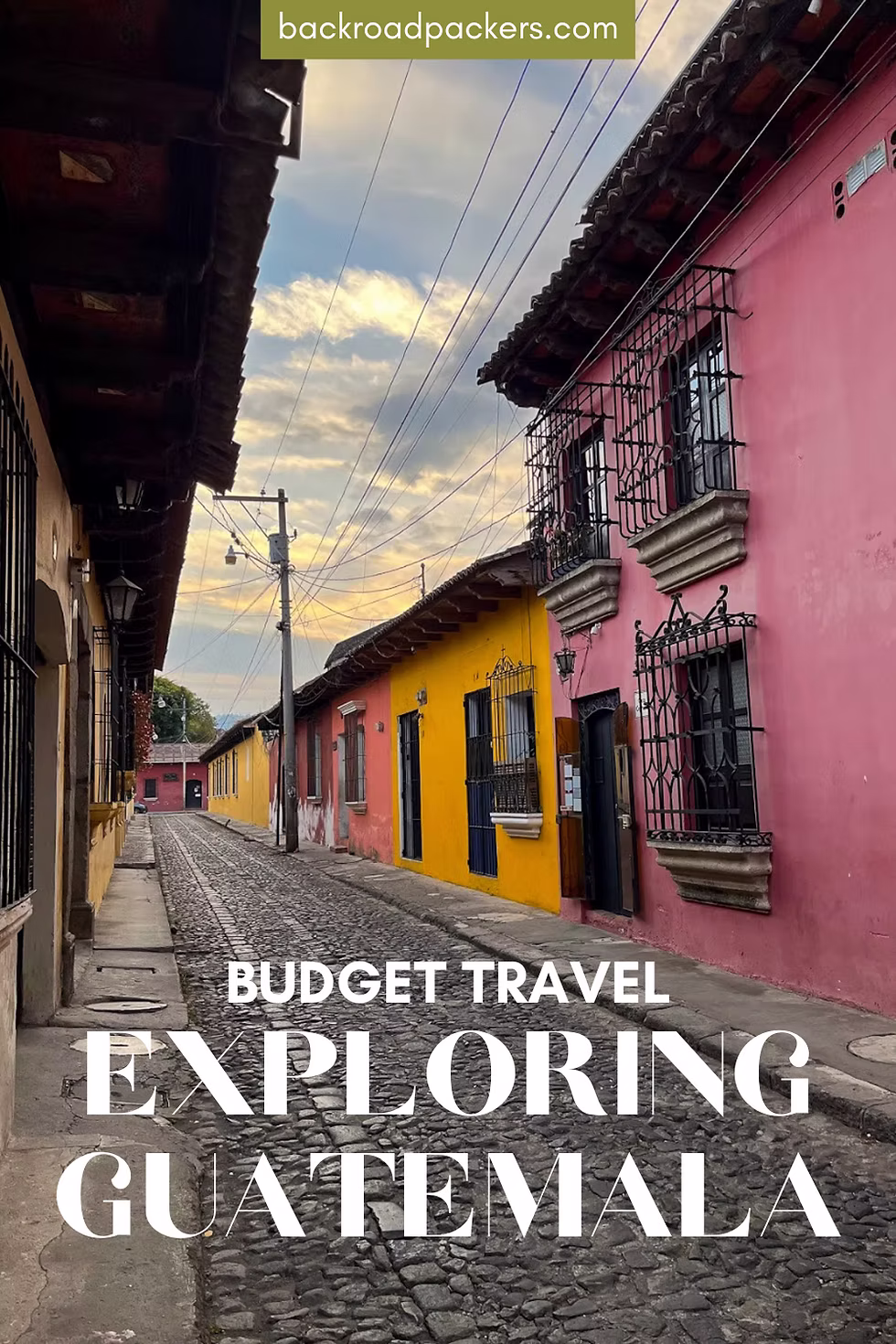 Pinterest pin on Guatemala travel budget